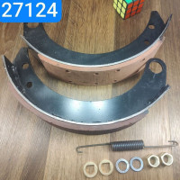 Колодка тормозная ГАЗ 66-02 задняя накладка Wшир.80мм;Lдуги282мм комплект на один барабан