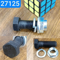 Болт М20х1,5х60 S30 ЗИЛ ушко рессоры 130-2912205-В, КАМАЗ 5320-2902020 гайка,гровер (ЭКСПЕРТ)