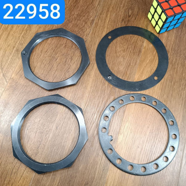 Комплект гаек ступицы УРАЛ контргайка,гайка,шайба,шайба 375-3103076/79 ...