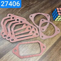 Прокладка коллектора КАМАЗ Е2 Е3 впускного к-т 7ед. 7406.1115050-10 паронитМБС красный0,8 (ЭКСПЕРТ)